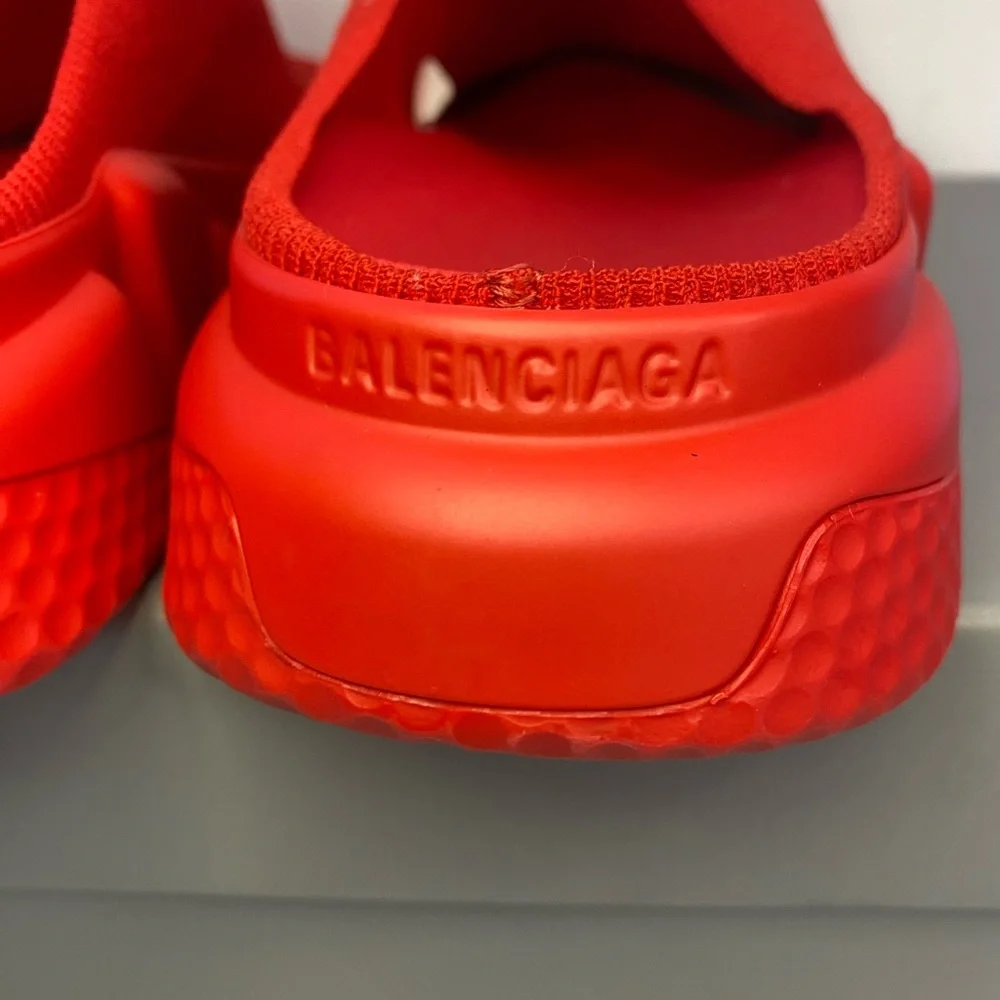 New Authentic Balenciaga Red Speed Mule sneakers Sandals